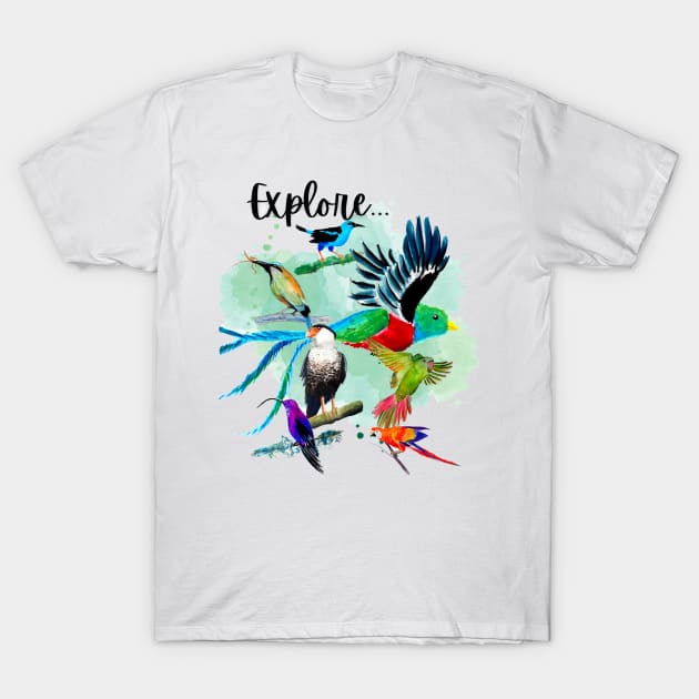 Explore Tropical Shirt T-Shirt by julyperson